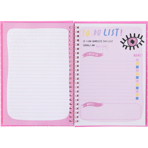 Caderno Espiral A5 60 Folhas Cats Pink Magic
