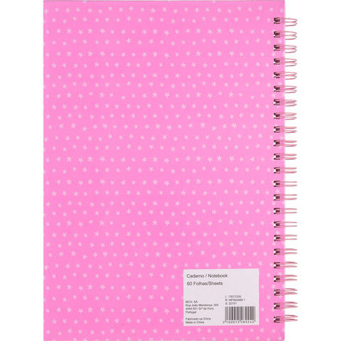 Caderno Espiral A5 60 Folhas Cats Pink Magic
