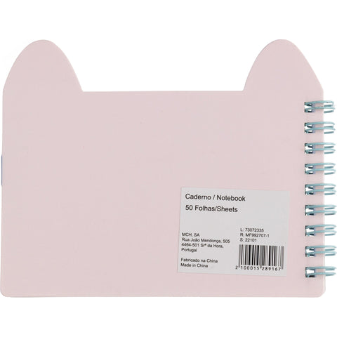Caderno Espiral Liso 50 Folhas Cat Pet Friend