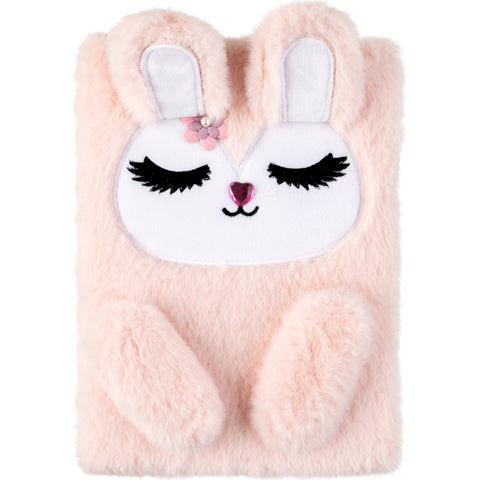 Caderno Gift A5 80 Folhas Peluche Gata Amarela