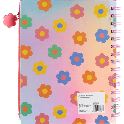 Caderno A5 80g 80 Folhas + 5 Marcadores Good Day