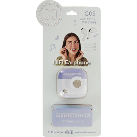 Auriculares Wireless Marshmallow (artigo sortido)