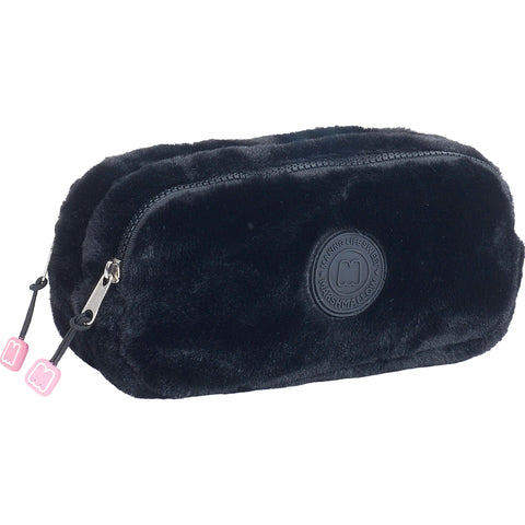 Estojo Preto Furry Marshmallow