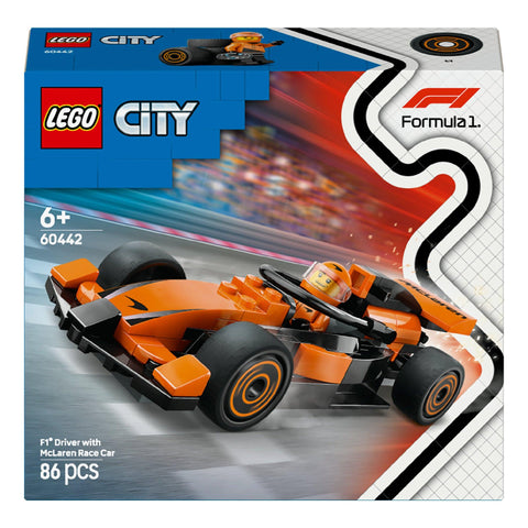LEGO City - Piloto de F1 com Carro de Corrida McLaren - 60442