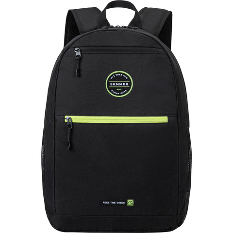 Mochila Preta Feel the Vibes Hello Summer