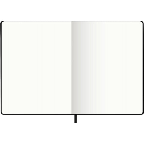 Caderno Agrafado A5 Capa Soft com Elástico Liso Preto Note!