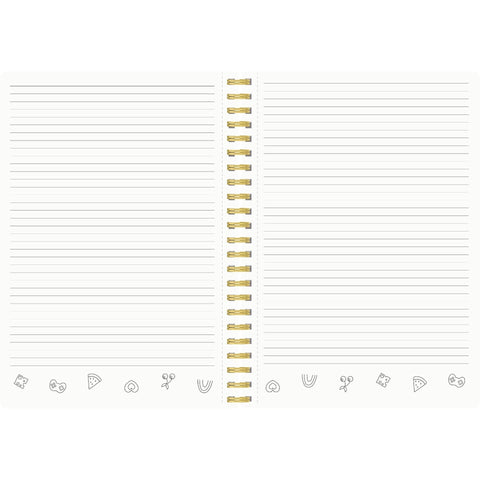 Caderno Espiral A4 Capa Espuma com Pins Pautado (várias opções) Note!
