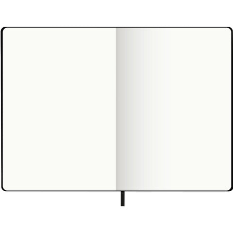 Caderno Agrafado B5 Capa dura com Elástico Liso Preto Note!