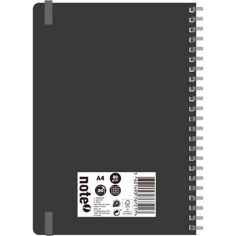 Caderno Espiral A4 Capa Soft Universitário Quadriculado (várias opções) Note!