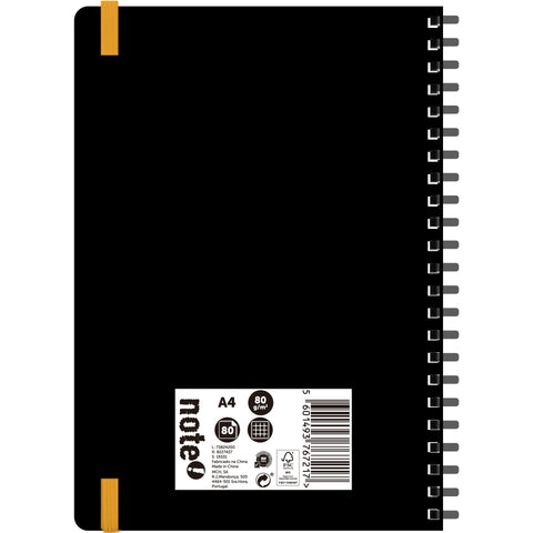 Caderno Espiral A4 Soft 80 Folhas 80G Quadriculado Note!