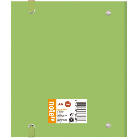 Pasta Arquivo A4 Com Recarga 100 Folhas 100G Pastel Note
