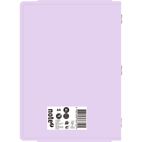 Caderno Agrafado A4 48 Folhas Pautado 2Em1 Pastel Note!