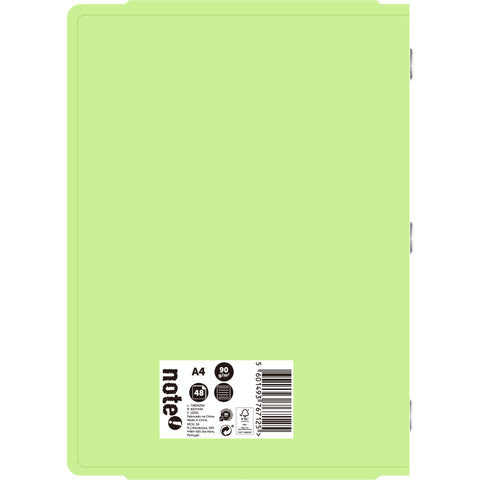 Caderno Agrafado A4 Pautado 2 em 1 Pastel (várias cores) Note!