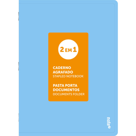 Caderno Agrafado A4 48 Folhas Pautado 2Em1 Pastel Note!