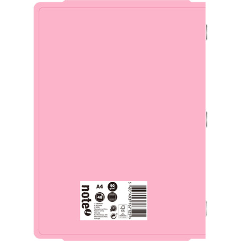 Caderno Agrafado A4 48 Folhas Pautado 2Em1 Pastel Note!