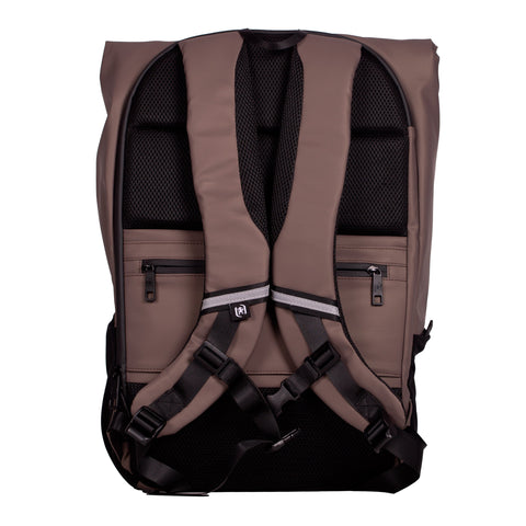 Mochila Roll Top Oxfbag Rpet Castanho Oxford