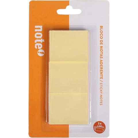 Bloco de Notas Aderentes 50x40mm 3 Unidades Note!