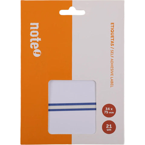 Etiquetas Adesivo 34*75Mm Azul 21 Unidades Note!