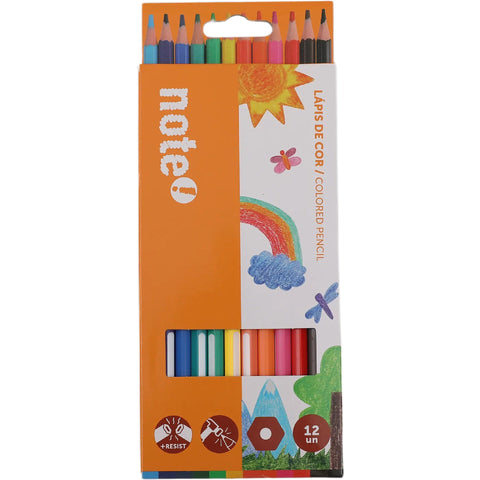 Lápis Cor Resina 12 Unidades Note!