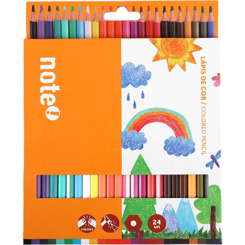 Lápis Cor Resina 24 Unidades Note!