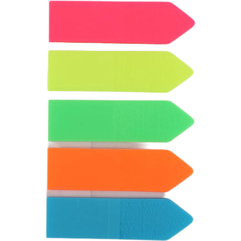 Sinalizador em Seta Coloridos 5 Unidades Neon Note!