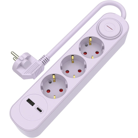 Bloco Lilás 3Tom Com Int 1Usb 1,5M