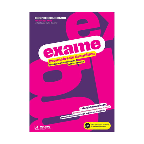 Exame - Exercícios de Gramática 10.º/11.º/12.º de Andreia Sousa e Regina Carvalho