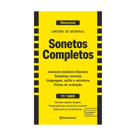 Resumos - Sonetos Completos 11.º Ano de Antero de Quental