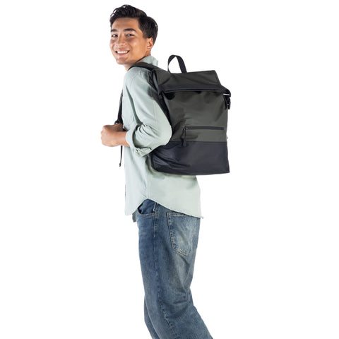Mochila Office Foldable Dark Green/Black