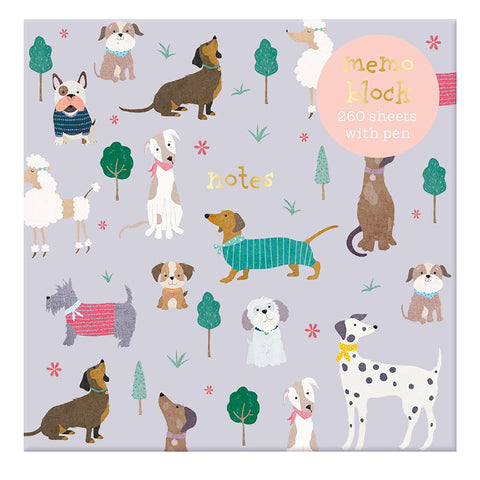 Bloco Memo com Caneta - Puppies