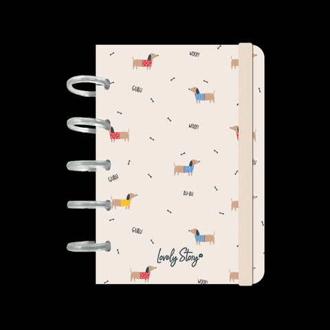 Caderno De Discos A6 Pautado - Sand Guau