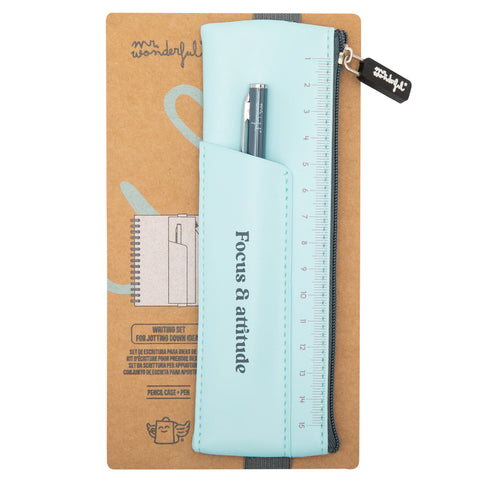 Kit Escrita Azul - Focus & Attitude