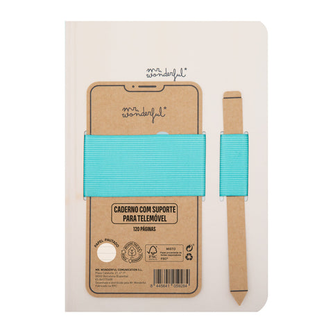 Caderno A5 + Suporte Telemóvel - Ideias Random