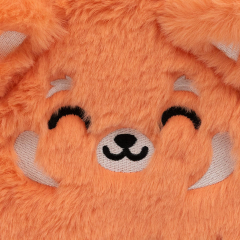 Caderno A5 Peluche - Panda Vermelho