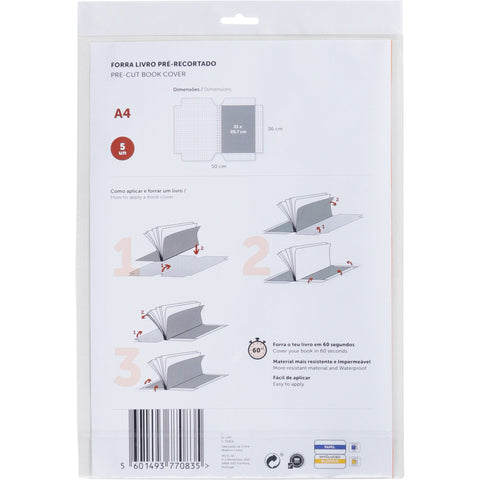 Forra Livro A4 Pré-Recortado 5 Unidades Note!