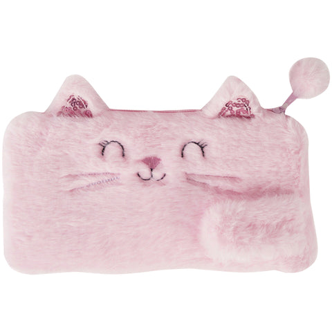 Estojo Peluche Rosa Sortido