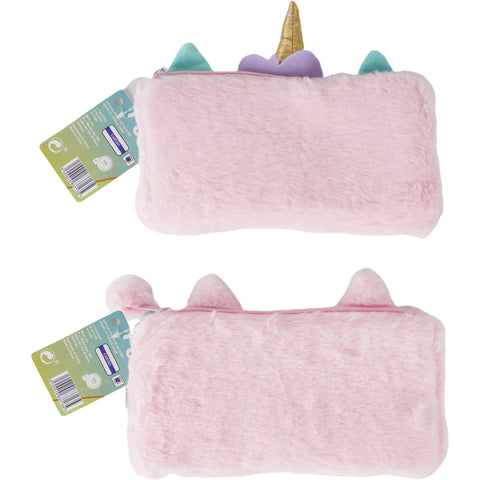 Estojo Peluche Rosa Sortido