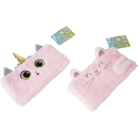 Estojo Peluche Rosa Sortido