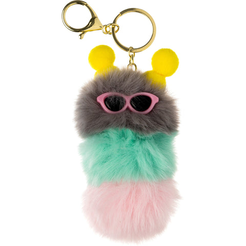 Porta Chaves Peluche Lagarta