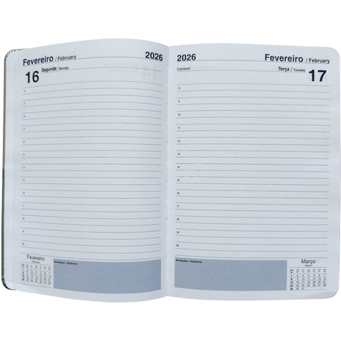 Agenda A5 Bicolor Metalizada Note! (artigo sortido)