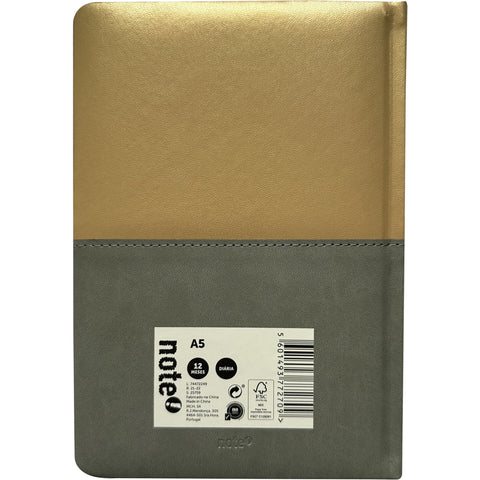 Agenda A5 Bicolor Metalizada Note! (artigo sortido)