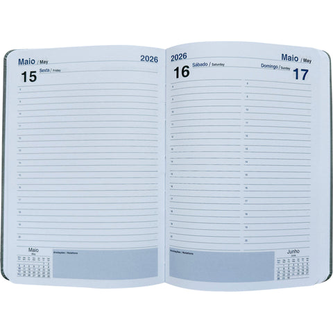 Agenda A5 Basic Vert Note! (artigo sortido)