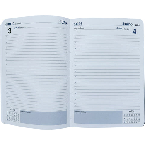 Agenda A5 Basic com Elástico Color Note! (artigo sortido)