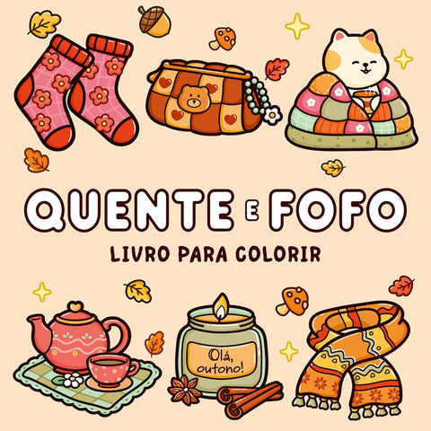 Livro para Colorir "Quente e Fofo"