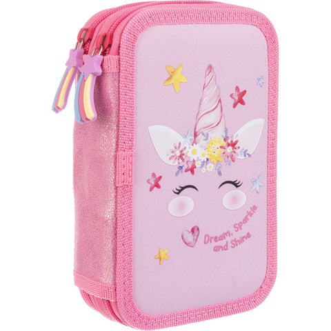 Estojo Reto 2 Divisórias Unicorn 25 Note!