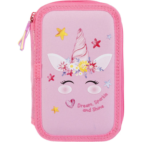 Estojo Reto 2 Divisórias Unicorn 25 Note!