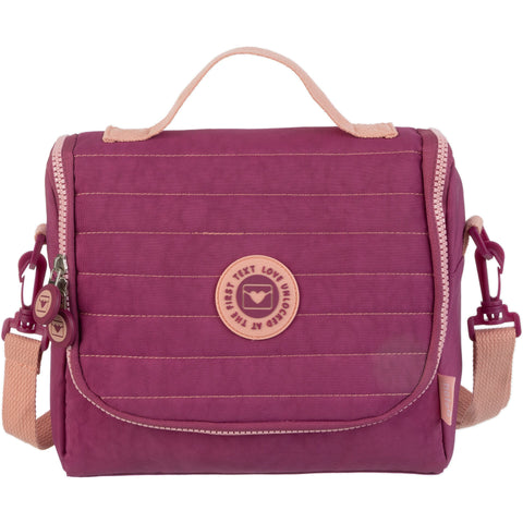 Saco Lanche Puffy Rosa Note!