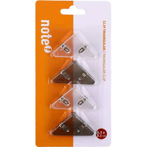 Conjunto 4 Clips Triangulares 5,3x3,1cm