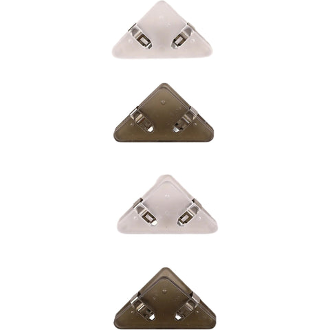 Conjunto 4 Clips Triangulares 5,3x3,1cm