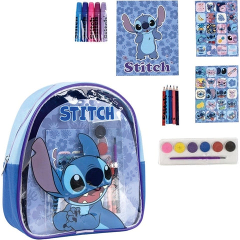 Mochila com Conjunto de Colorir Stitch
